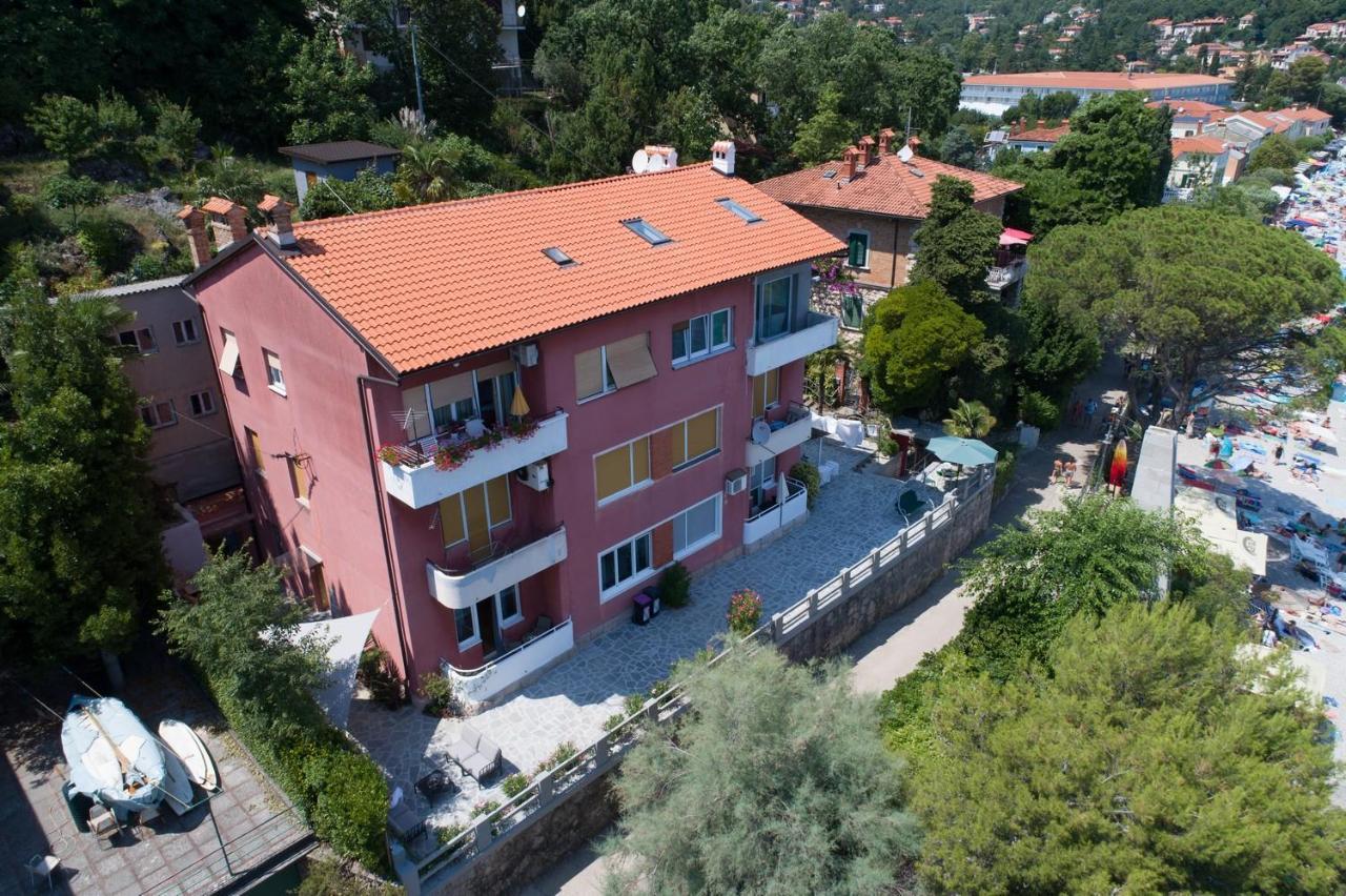 Beachfront Apartment Rosa Del Mar Jardin Mošćenička Draga Zewnętrze zdjęcie